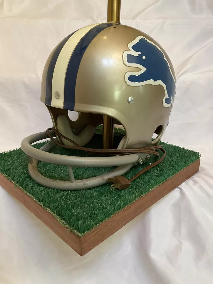 Vintage Original Riddell 1971 Detroit Lions Kra-Lite Football Helmet Lamp  WESTBROOKSPORTSCARDS   