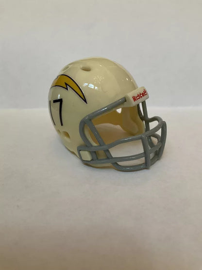 San Diego Chargers Custom Riddell Throwback Pocket Pro White Helmet  WESTBROOKSPORTSCARDS   