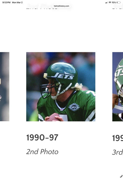 New York Jets Keyshawn Johnson Autographed Riddell ACE-1 Game Used Helmet PSA WESTBROOKSPORTSCARDS
