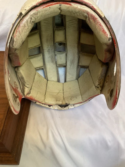 MacGregor 1960s Game Used Clear Shell With Padded Top Football Helmet Oklahoma?