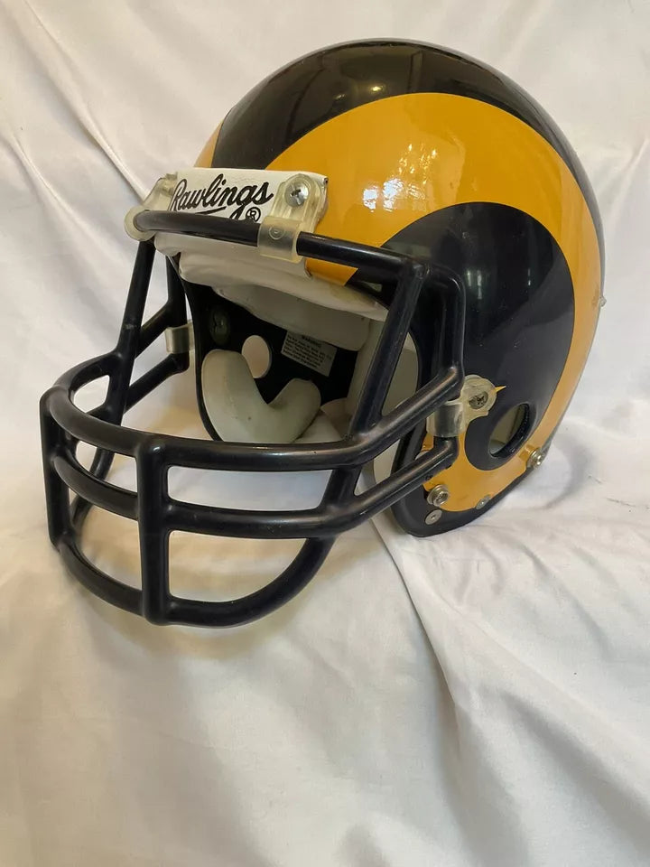 Authentic Vintage Los Angeles Rams Rawlings Large ANFL Football Helmet  WESTBROOKSPORTSCARDS   