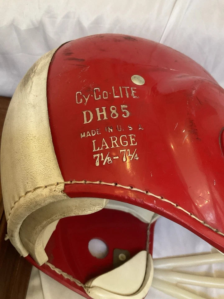 Vintage Original Rawlings Cy-Co-Lite DH-85 Padded Top Large Football Helmet WESTBROOKSPORTSCARDS
