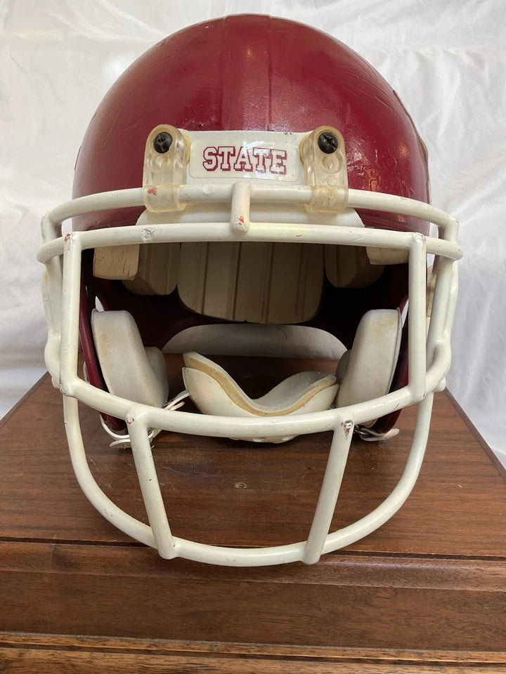 MaxPro Game Used X-Large Football Helmet Custom Mississippi State Bulldogs WESTBROOKSPORTSCARDS