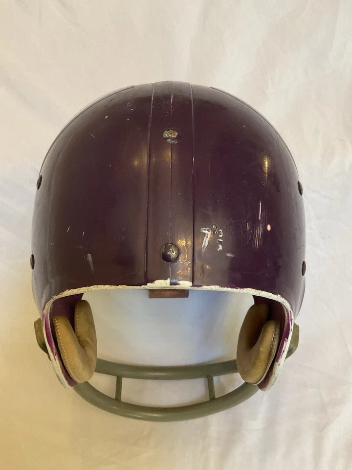 Riddell TK2 Used Suspension Football Helmet Custom Minnesota Vikings Paul Krause WESTBROOKSPORTSCARDS
