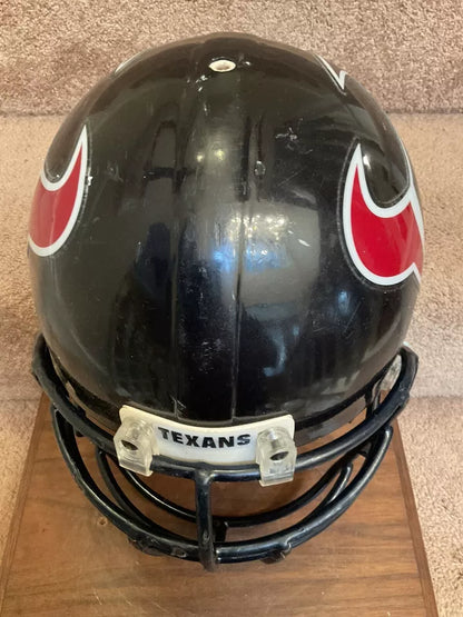 RIddell VSR-1 Football Helmet Vintage Game Used Custom Houston Texans WESTBROOKSPORTSCARDS