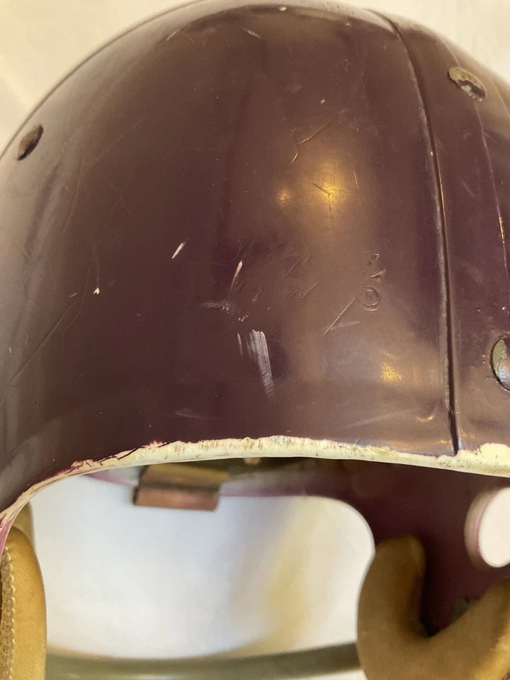 Riddell TK2 Used Suspension Football Helmet Custom Minnesota Vikings Paul Krause WESTBROOKSPORTSCARDS