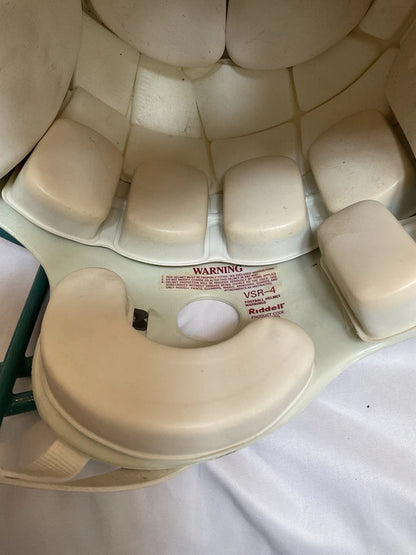 RIddell VSR4 Sacramento Gold Miners Game Used Football Helmet CFL WESTBROOKSPORTSCARDS
