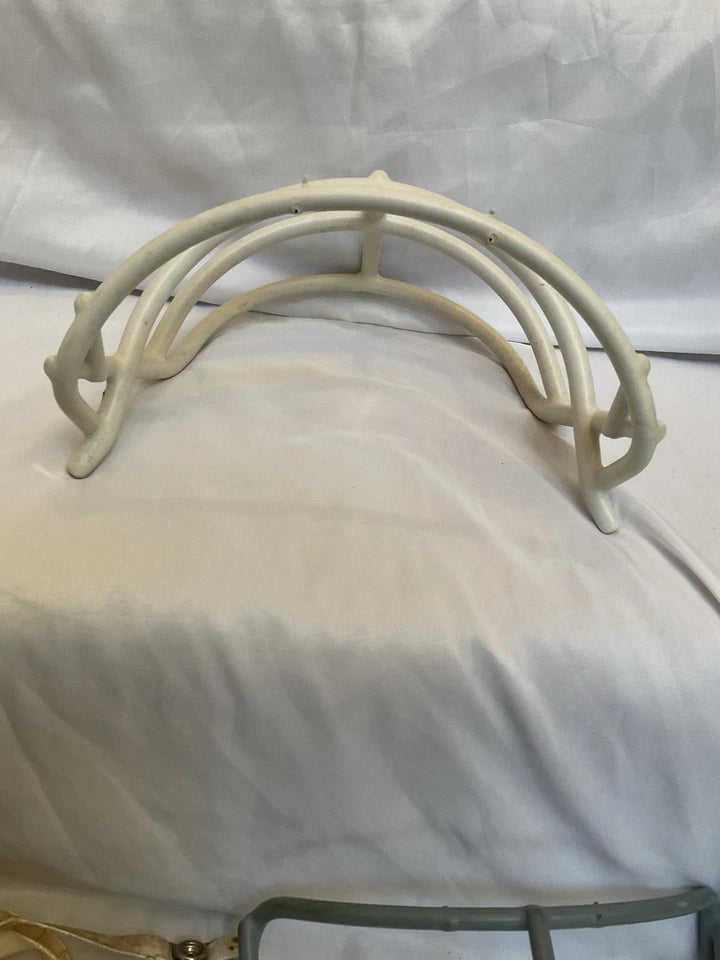 Vintage White Schutt 1969 JOP Green Dot Football Helmet Facemask - RARE WESTBROOKSPORTSCARDS