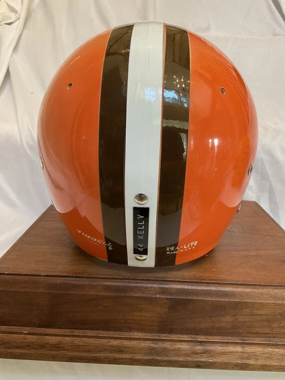 Original Riddell 1973 Cleveland Browns Kra-Lite TK2 Game Football Helmet Kelly WESTBROOKSPORTSCARDS