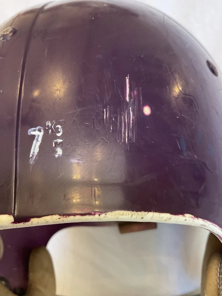 Riddell TK2 Used Suspension Football Helmet Custom Minnesota Vikings Paul Krause WESTBROOKSPORTSCARDS