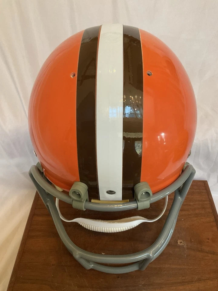 Original Riddell 1973 Cleveland Browns Kra-Lite TK2 Game Football Helmet Kelly WESTBROOKSPORTSCARDS