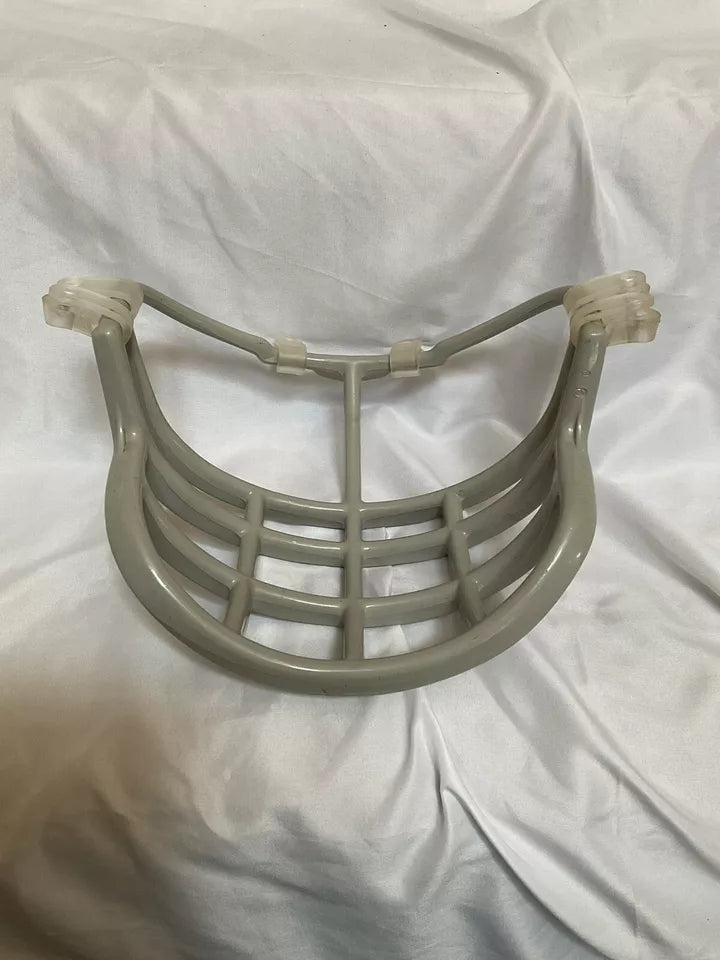 Vintage Lt Gray Riddell 1990s Double Wire Kra-Lite NJOP Football Helmet Facemask  WESTBROOKSPORTSCARDS   