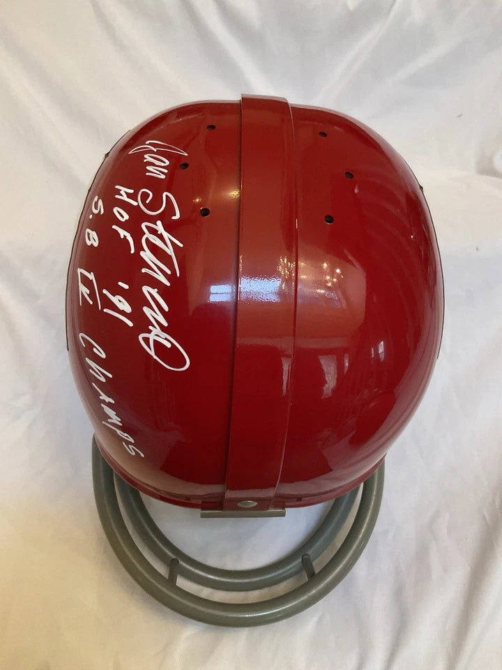 Riddell Kra-Lite RK2 Football Helmet Kansas City Chiefs Jan Stenerud Autographed WESTBROOKSPORTSCARDS