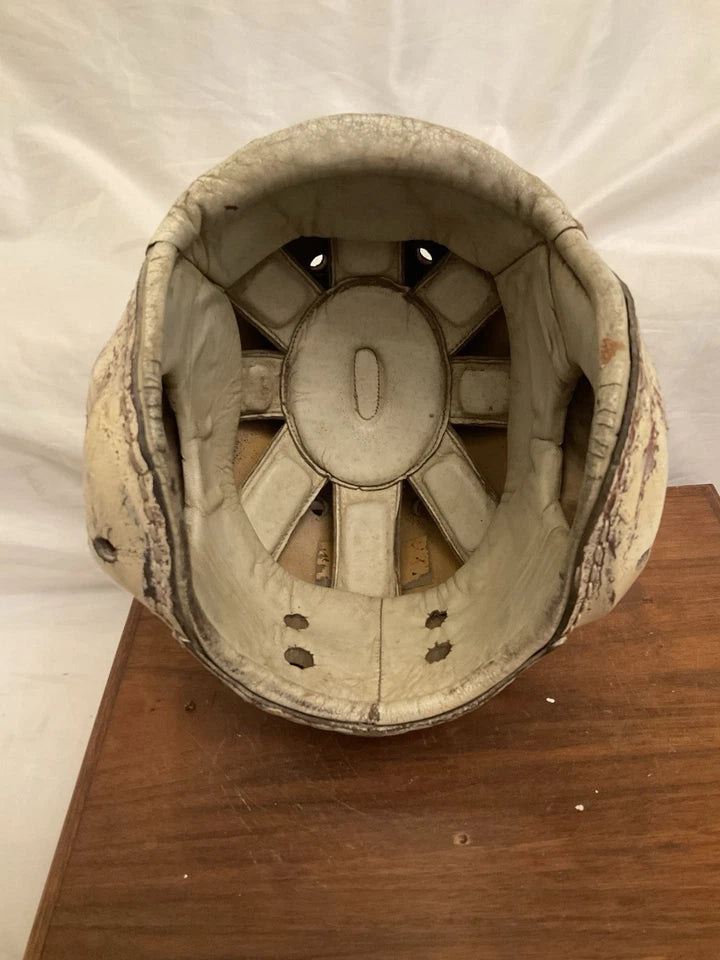 MacGregor Authentic H612 Leather Suspension Football Helmet Size 7! WESTBROOKSPORTSCARDS