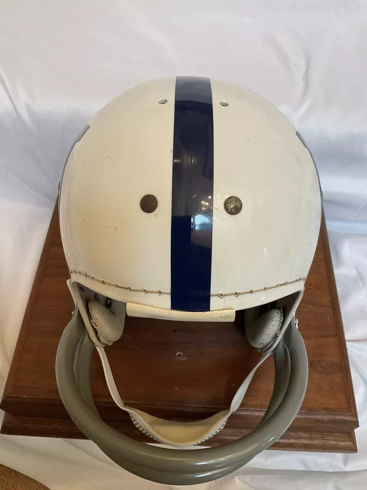 Vintage 1960s MacGregor Football Helmet Custom Baltimore Colts Tom Matte  WESTBROOKSPORTSCARDS   