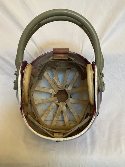Riddell TK2 Used Suspension Football Helmet Custom Minnesota Vikings Paul Krause WESTBROOKSPORTSCARDS