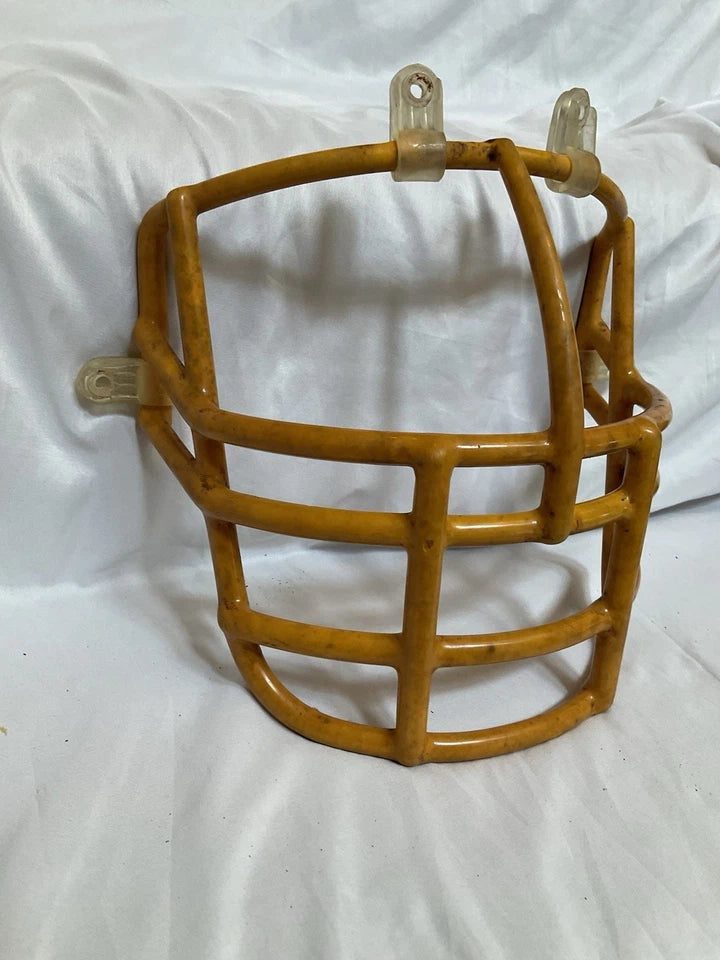 Vintage Riddell 1980s NJOP Football Helmet Lineman Gold 3-Dot Facemask USFL WESTBROOKSPORTSCARDS