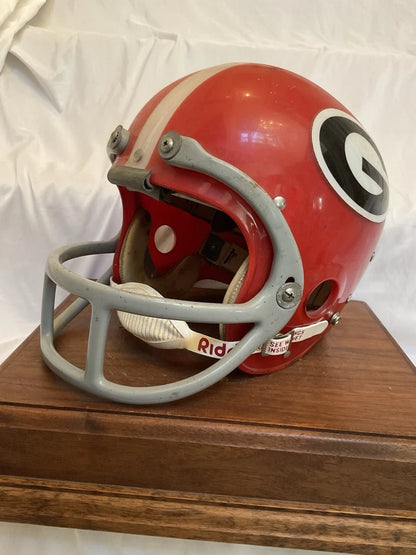 Vintage Clear Shell Wilson F2004 Suspension Football Helmet Georgia Bulldogs