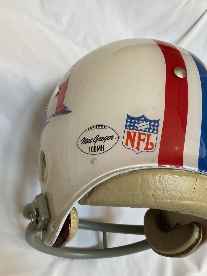 Vintage MacGregor New England Boston Patriots Clear Shell Football Helmet Custom WESTBROOKSPORTSCARDS