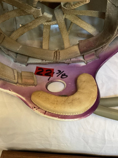 Riddell TK2 Used Suspension Football Helmet Custom Minnesota Vikings Paul Krause WESTBROOKSPORTSCARDS