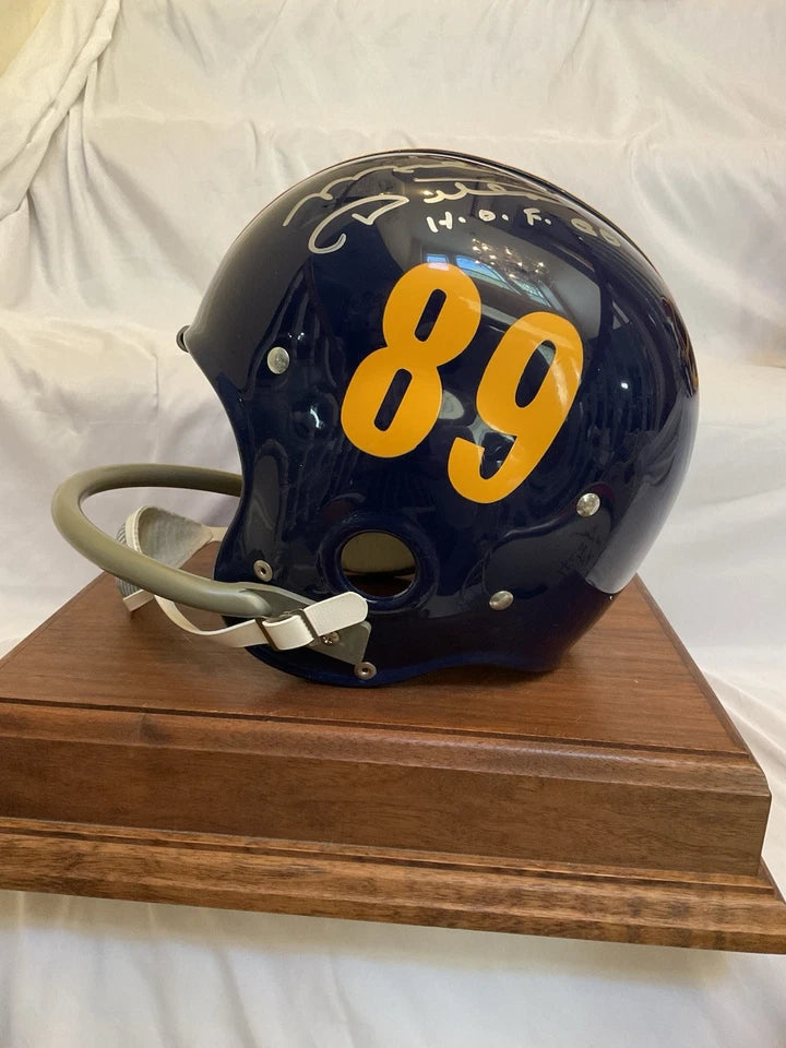 RK2 Style Football Helmet Custom 1960 Pittsburgh Panthers Mike Ditka Autographed WESTBROOKSPORTSCARDS