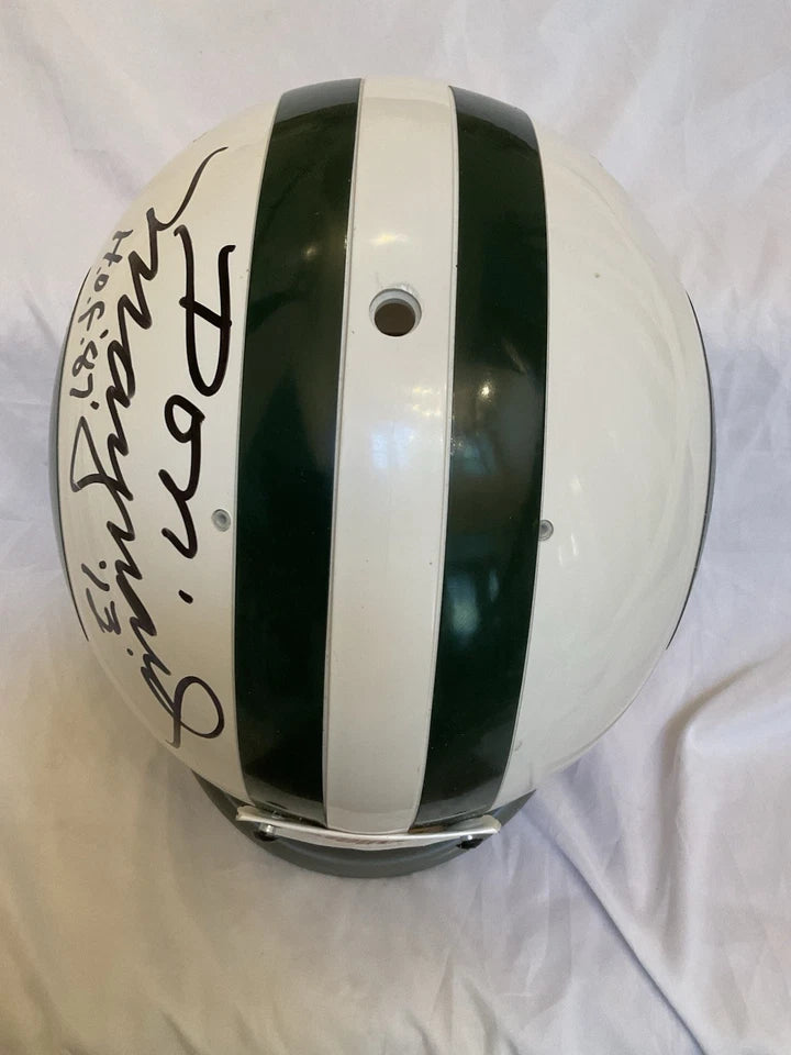 Don Maynard Autographed Riddell New York Jets Officially Licensed Football Helmet WESTBROOKSPORTSCARDS