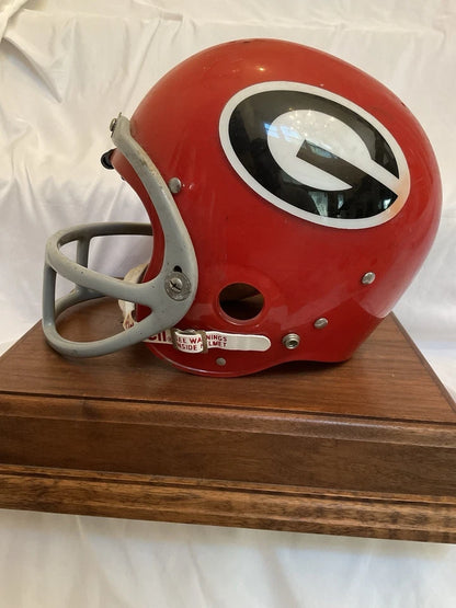 Vintage Clear Shell Wilson F2004 Suspension Football Helmet Georgia Bulldogs
