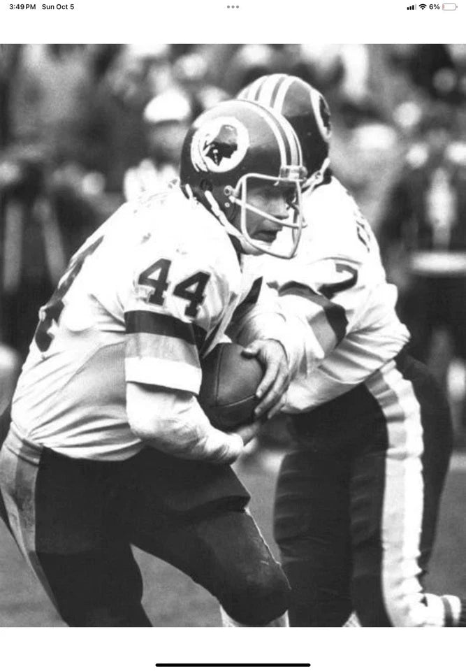 Riddell Football Helmet Custom 1982 Washington Redskins Tucked Feather Riggins
