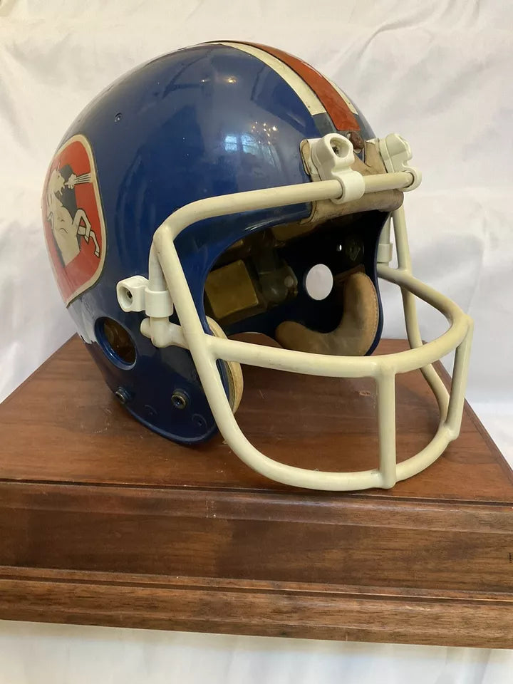 Vintage Riddell Kra-Lite II Football Helmet Denver Broncos Game Used Upchurch  WESTBROOKSPORTSCARDS   