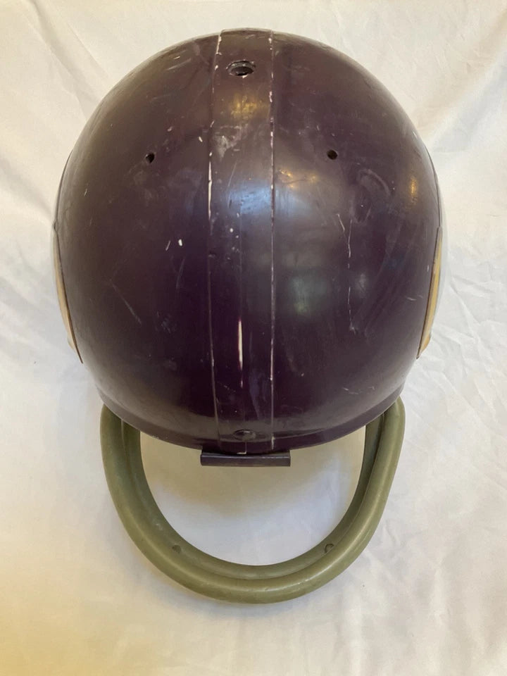 Riddell TK2 Used Suspension Football Helmet Custom Minnesota Vikings Paul Krause WESTBROOKSPORTSCARDS