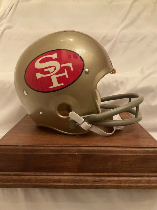 Vintage Riddell Kra-Lite TK Game Football Helmet 1971 San Francisco 49ers Brodie WESTBROOKSPORTSCARDS