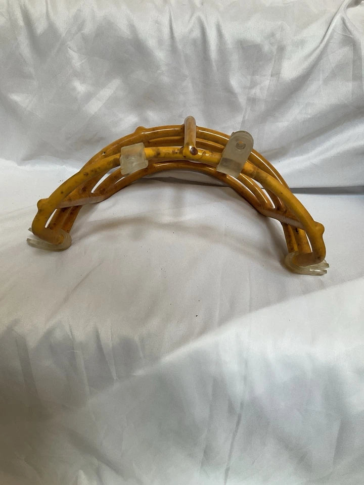 Vintage Riddell 1980s NJOP Football Helmet Lineman Gold 3-Dot Facemask USFL WESTBROOKSPORTSCARDS