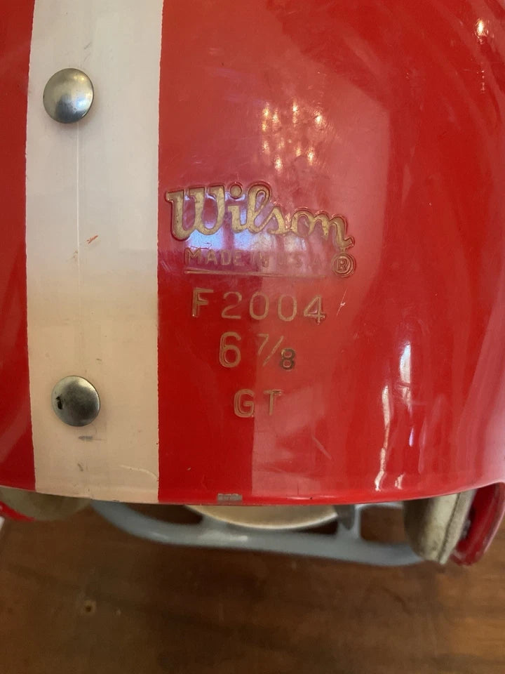 Vintage Clear Shell Wilson F2004 Suspension Football Helmet Georgia Bulldogs