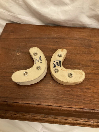 Original Vintage RIDDell XL Leather Jaw Pads RK TK Suspension Football Helmet