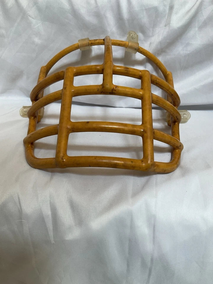 Vintage Riddell 1980s NJOP Football Helmet Lineman Gold 3-Dot Facemask USFL WESTBROOKSPORTSCARDS