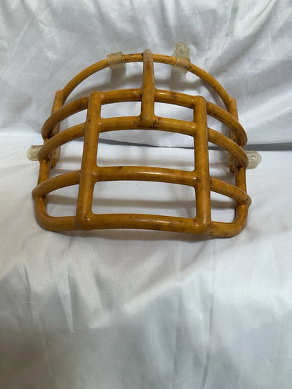 Vintage Riddell 1980s NJOP Football Helmet Lineman Gold 3-Dot Facemask USFL WESTBROOKSPORTSCARDS