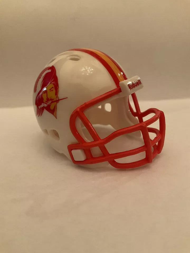 Tampa Bay Buccaneers Swashbuckler Custom Riddell Throwback Pocket Pro Helmet  WESTBROOKSPORTSCARDS   