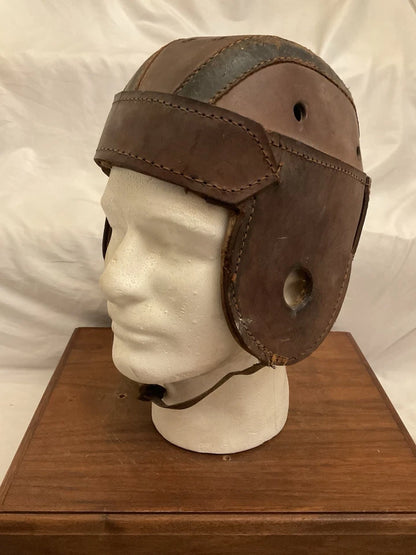 Original McKinnon H225 Authentic Leather Suspension Football Helmet WESTBROOKSPORTSCARDS
