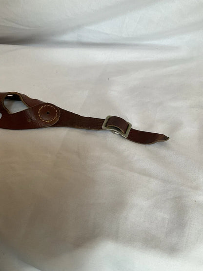 1960s Wilson Brown Leather Football Helmet Chin Strap - Very Nice Condition 1960s Wilson Brown Leather Football Helmet Chin Strap - Very Nice Condition