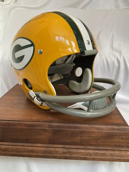 TK2 Style Football Helmet Custom Green Bay Packers Don Horn Autograph