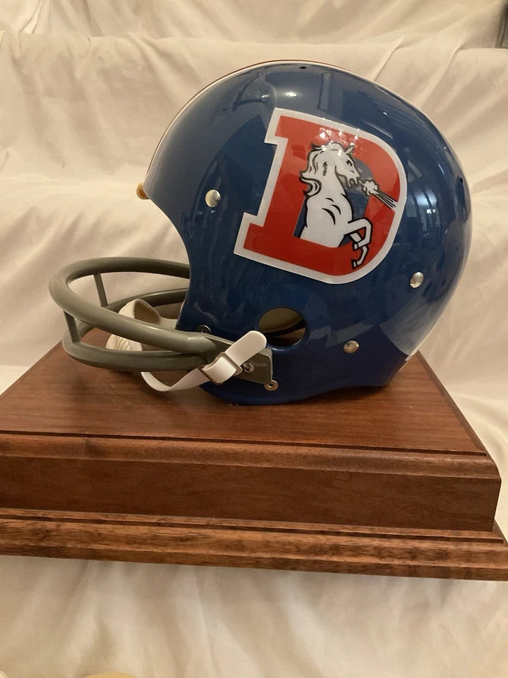 TK2 Style Suspension Football Helmet Custom Denver Broncos Floyd Little Sports Mem, Cards & Fan Shop:Autographs-Original:Football-NFL:Helmets WESTBROOKSPORTSCARDS