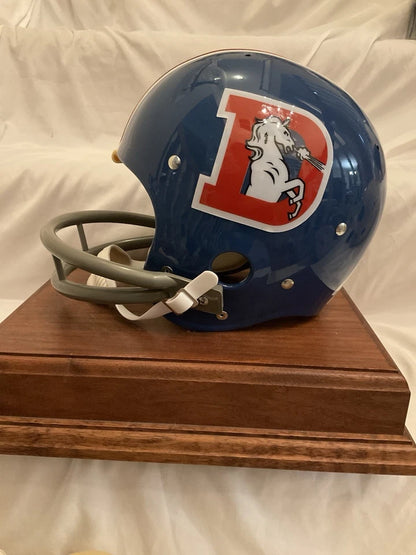 TK2 Style Suspension Football Helmet Custom Denver Broncos Floyd Little Sports Mem, Cards & Fan Shop:Autographs-Original:Football-NFL:Helmets WESTBROOKSPORTSCARDS
