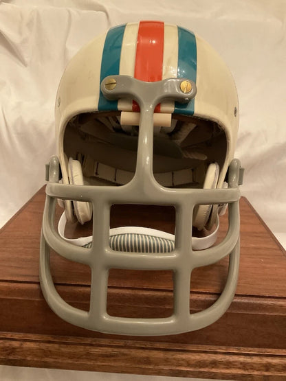 Original Riddell 1973 Miami Dolphins Kra-Lite TK2 Game Football Helmet Little