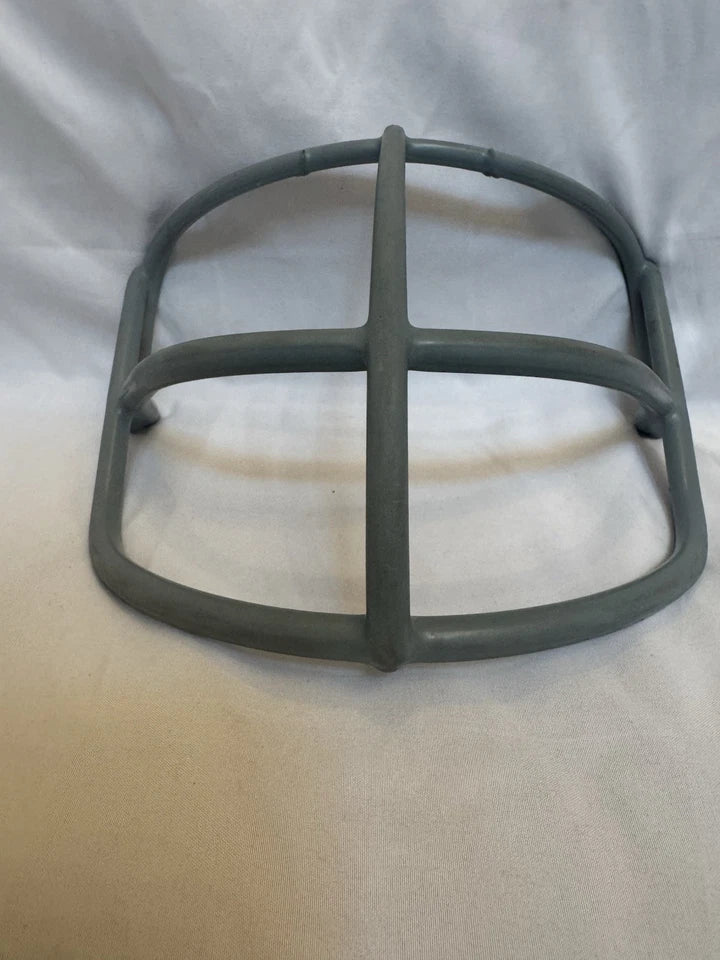 Vintage Schutt 1969 NOP Large Red Dot Gray Football Helmet Face Mask- Rare! WESTBROOKSPORTSCARDS