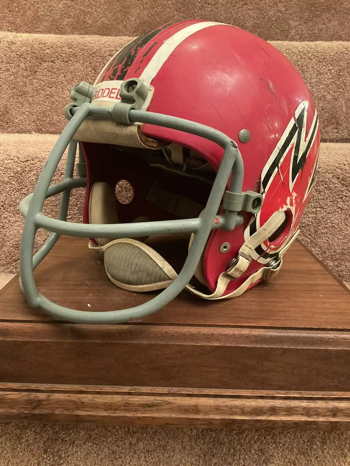 Original Vintage Authentic Riddell Kra-Lite II TK-2 Football Helmet Chicago Fire WESTBROOKSPORTSCARDS