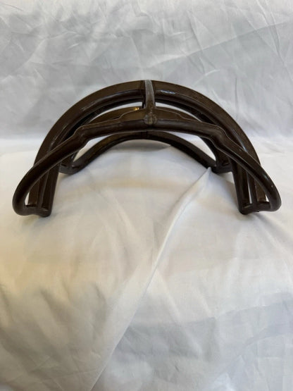 Vintage Riddell 1990s DoubleWire Kra-Lite NJOP Brown Football Helmet Facemask WESTBROOKSPORTSCARDS