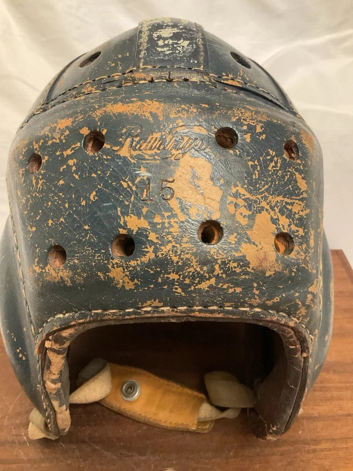Rawlings 15 Authentic Leather Suspension Football Helmet Size 7! WESTBROOKSPORTSCARDS