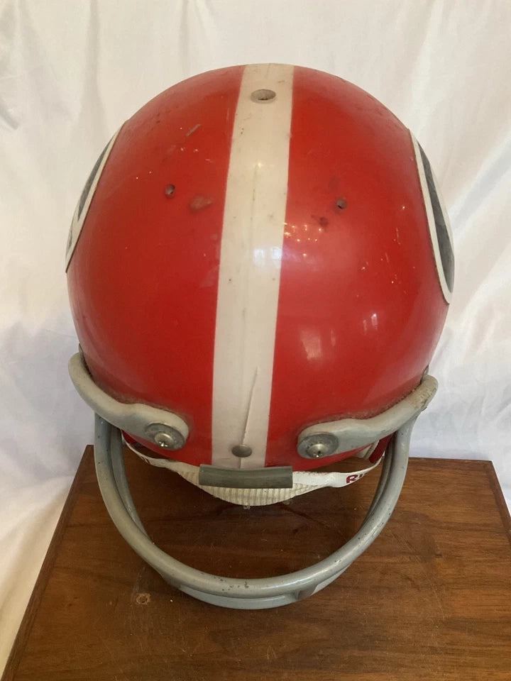 Vintage Clear Shell Wilson F2004 Suspension Football Helmet Georgia Bulldogs