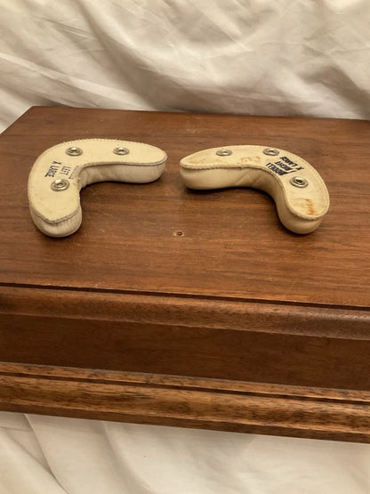 Original Vintage RIDDell XL Leather Jaw Pads RK TK Suspension Football Helmet