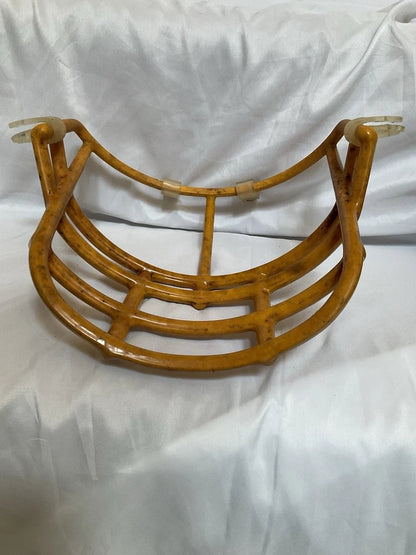Vintage Riddell 1980s NJOP Football Helmet Lineman Gold 3-Dot Facemask USFL WESTBROOKSPORTSCARDS